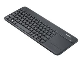 Logitech Wireless Touch Keyboard K400 Plus - Tastatur - drahtlos - 2.4 GHz - Tschechisch - Schwarz