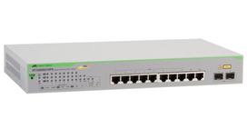 Allied Telesis AT GS950/10PS V2 - Switch - Smart - 8 x 10/100/1000 (PoE+) + 2 x 1000Base-X - Desktop, an Rack montierbar, wandmontierbar - PoE+ (75 W)