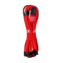 CableMod C-Series PRO ModMesh 12VHPWR to 3x PCI-e Kabel for Corsair - 60cm, red