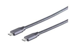S/CONN 13-47030 USB cable USB 3.2 Gen 2x2 2 m USB C Grey