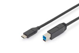 Connection Cable USB 3.1 Gen.2 SuperSpeed + 10Gbps USB Type C / B M / M Power Delivery, black, 1.8m