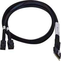 Adaptec Kabel 1x SFF8654 x8 -> 2x SFF8643 x4 SAS/SATA intern 0.8m Kabel SlimSAS -> MiniSASHD für SAS/SATA Laufwerke