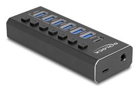 DeLOCK 64326 interface hub USB 3.2 Gen 2 (3.1 Gen 2) Type-C 10000Mbit/s Black