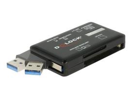 DeLOCK SuperSpeed USB 5Gbps Card Reader for CF / SD / Micro SD / MS / M2 / xD memory cards