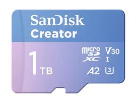 SanDisk Creator MicroSD-Speicherkarte 1TB Hohe Übertragungsgeschwindigkeiten von bis zu 190MB/s