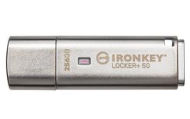 Kingston IronKey Locker+ 50 - USB-Flash-Laufwerk - verschlüsselt - 256GB - USB 3,2 Gen 1 - TAA-konform (IKLP50/256GB)