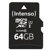 Intenso Performance - Flash-Speicherkarte (microSDXC-an-SD-Adapter inbegriffen) - 64GB - UHS-I U1 / Class10 - microSDXC UHS-I (3424490)