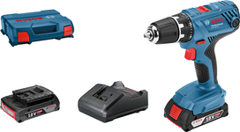 Bosch GSR 18V-21 Professional - Bohrer/Schrauber - schnurlos - 2 Geschwindigkeiten - Bohrfutterschlüssel 13 mm - 55 N·m - 2 Akkus - 18 V