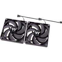 Thermaltake CT140 - Gehäuselüfter - 140 mm - Schwarz (Packung mit 2)