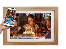 Denver PFF-1543LW digital photo frame Light brown 39.6 cm (15.6) Touchscreen Wi-Fi