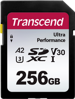 TRANSCEND 256GB SD Card UHS-I U3 A2 Ultra Performance (TS256GSDC340S)