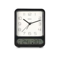 pag alarm clock thermome ter hygrometer black