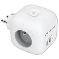 Power cube 6in1 extension cord 3xAC USB