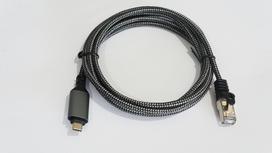 RJ-45 - USB C Cable 2 m kat.6, 1Gbit