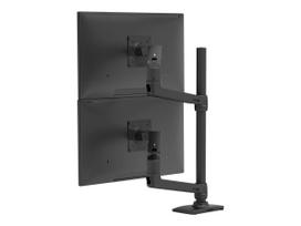 ERGOTRON LX Dual Monitor Arm in Schwarz - Monitor Tischhalterung mit patentierter CF-Technologie für 2 Bildschirme bis 101,60cm (40) , 33cm Höhenverstellung, VESA Standard  und  (erweiterbar auf 3 oder 4 Monitore) (45-509-224)