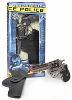 Metal police revolver with holster Gonher