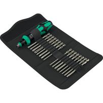 Kraftform Kompakt 60 RA-R Imperial 1, Bit-Satz schwarz/grün, 17-teilig, 1/4, zöllig, mit Ratschenfunktion und Rapidaptor Schnellwechselfutter