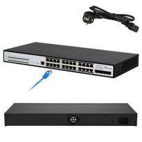 Extralink PoE Switch Chiron Pro 24x RJ45 1000Mb/s PoE, 4x SFP+, L3, managed, 370W