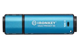 KINGSTON 128GB IronKey Vault Privacy 50 USB AES-256 Encrypted FIPS 197