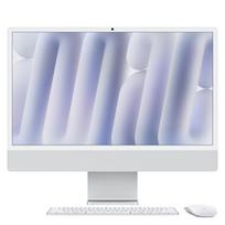 iMac 24 Retina 4.5k Display M4, Silber, M4 (10-CPU/10-GPU), 16GB, 256GB, Standardglas, Touch ID, Deutsch, Gigabit Ethernet, Magic Maus, MWUU3D/A
