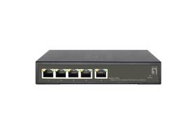 LevelOne Hilbert 5-Port Gigabit PoE Smart Lite Switch, 802.3at/af PoE, 4 PoE Ausgänge, 60W PoE-Leistungsbudget, Managed, L2, Gigabit Ethernet (10/100/1000), Vollduplex, Power over Ethernet (PoE)