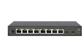 LevelOne Hilbert 10-Port Gigabit Smart Lite Switch, 8 x Gigabit RJ45, 2 x Gigabit SFP, Managed, L2, Gigabit Ethernet (10/100/1000), Vollduplex