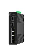LevelOne Hilbert 6-Port Gigabit Smart Lite Switch, 4 x Gigabit RJ45, 2 x Gigabit SFP, Managed, L2, Gigabit Ethernet (10/100/1000), Vollduplex