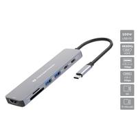 Conceptronic Dock USB-C->HDMI 2xUSB-A 2xUSB-C SD TF 0.25m (DONN28G)