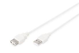 Assmann USB 2.0 extension cable. type A M/F. 1.8m. USB 2.0 conform. UL. be (AK-300202-018-E)