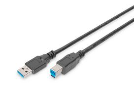 Assmann/Digitus USB2.0 Verlängerungskabel,1,8m USB 2.0 Verbindungskabel, Typ A-B St/St, 1.8m, USB 3.0 konform, UL, sw (DB-300115-018-S)