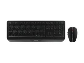 CHERRY Gentix Desktop keyboard Mouse included Office RF Wireless Swiss Black
