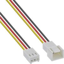 InLine - Verlängerungskabel für Lüfterspannungsversorgung - Molex, 3-polig (M) - bis - Molex, 3-polig (W) - 60 cm (33328L)