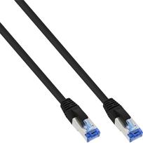InLine - Patch-Kabel - RJ-45 (M) - RJ-45 (M) - 1,0m - SFTP, PiMF - CAT 6a - glatt, halogenfrei - Schwarz (76811S)