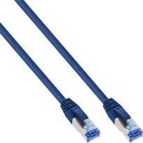 InLine - Patch-Kabel - RJ-45 (M) - RJ-45 (M) - 1,5m - SFTP, PiMF - CAT 6a - glatt, halogenfrei - Blau (76814B)