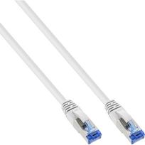 InLine - Patch-Kabel - RJ-45 (M) zu RJ-45 (M) - 3,0m - SSTP-Kabel - CAT 6a - halogenfrei - Grau (76803W)