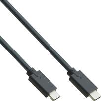 INLINE - USB-Kabel - USB-C (M) bis USB-C (M) - USB 3.2 Gen 2 - 20 V - 5 A - 2 m - USB-Stromversorgung (100 W) - Schwarz