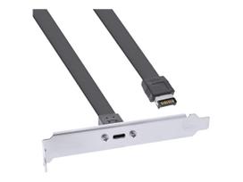 INLINE - USB-Konsole - USB-C (W) bis 20-poliger USB 3.1 Header (M) - 50 cm - Schwarz
