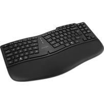 Kensington Pro Fit Ergo KB675 EQ - Tastatur - wiederaufladbar - TKL - kabellos - 2,4 GHz, Bluetooth - QWERTZ - Deutsch - Schwarz (K75491DE)