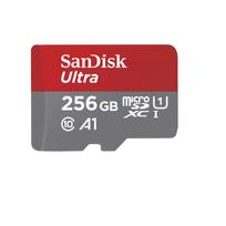 SanDisk Ultra - Flash-Speicherkarte (microSDXC-an-SD-Adapter inbegriffen) - 256GB - A1 / UHS Class 1 / Class10 - microSDXC UHS-I