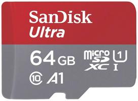 SanDisk 64GB Ultra microSDXC 140MB/s+SD Adapter - Extended Capacity SD (MicroSDHC)