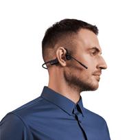 Turime | SHOKZ OpenComm2 2025 Upgrade Wireless Bluetooth Bone Conduction Videoconferencing Headset with USB-C Charging Port and USB-C adapter | 16 Hr Talk Time, 29m Wireless Range, 1 Hr Charge Time | Includes Noise Cancelling Boom Mic and Dongle, Black | ITwork sandėlyje!