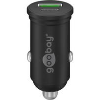 Dual-USB Auto-Schnellladegerät 45 Watt, PD schwarz, 1x USB-C, 1x USB-A, Power Delivery, 12 / 24 Volt