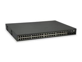 LevelOne GTP-5271 - Switch - L3 Lite - 48 x 10/100/1000 (PoE+) + 4 x 10 Gigabit SFP+ - an Rack montierbar - PoE+ (400 W)