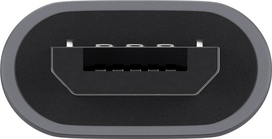 Goobay USB 2.0 Hi-Speed Adapter , Grau, Grau - USB-C™-Buchse > USB 2.0 Micro-Stecker (Typ B) (55553)
