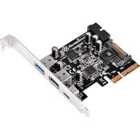 SilverStone ECU05 - USB-Adapter - PCIe 2,0 x2 Low Profile - USB 3,1 Type C x 1 + USB3.0 x 2 + USB3.0 (intern) x 2 (SST-ECU05)