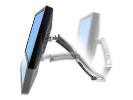 Ergotron MX Desk Mount LCD Arm - Befestigungskit (Gelenkarm, Spannbefestigung für Tisch, Tischplattenbohrung) für Flat Panel - Aluminium - Polished Aluminum - Bildschirmgröße: bis zu 76,20cm (30)  - Montageschnittstelle: 100 x 100 mm, 75 x 75 mm (45-214-026)
