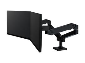 Ergotron LX Pro - Befestigungskit (Doppelarm) - modular - für 2 LCD-Displays - side-by-side - Aluminium - Schwarz - Bildschirmgröße: bis zu 68,6 cm (bis zu 27 Zoll) (45-686-292)