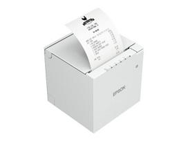 Epson TM-m30III, USB, USB-C, BT, Ethernet, WLAN, 8 Punkte/mm (203dpi), Cutter, schwarz Bondrucker, Thermodirekt, 8 Punkte/mm (203dpi), variable Papierbreite (58/80mm), Druckbreite (max.): 72mm, Rollendurchmesser (max.): 83mm, Geschwindigkeit (max.): 300mm/Sek., USB (Typ B), USB-C, Bluetooth, Ethernet, WLAN, Micro SD-Slot, Cutter, inkl.: Netzteil, Netzkabel, schwarz (C31CK50152)