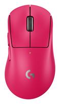 Logitech G PRO X SUPERLIGHT 2 DEX - Maus - ergonomisch - Für Rechtshänder - optisch - 5 Tasten - kabellos, kabelgebunden - 2,4 GHz, USB - pink (910-007373)