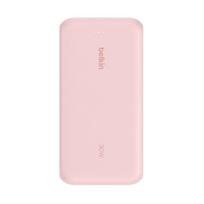 Belkin BoostCharge - Powerbank - mit integriertem Kabel - 20000 mAh - 30 Watt - PD - 3 Ausgabeanschlussstellen (2 x USB-C, USB)